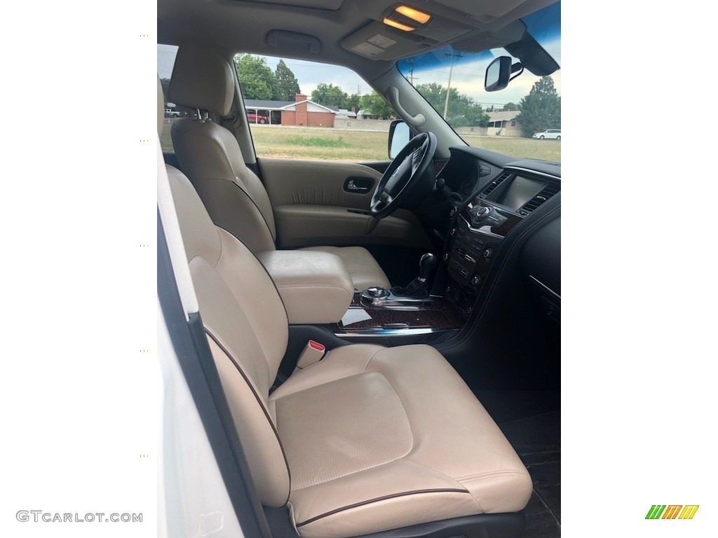 2017 Armada Platinum 4x4 - Pearl White / Tan photo #3