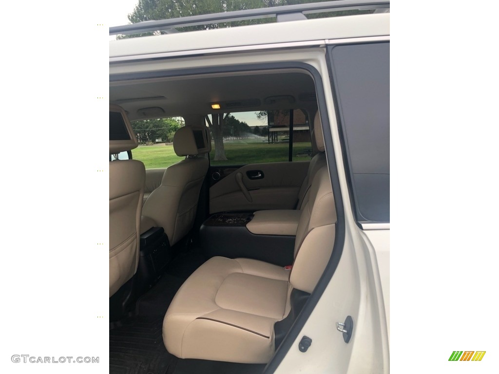 2017 Armada Platinum 4x4 - Pearl White / Tan photo #4