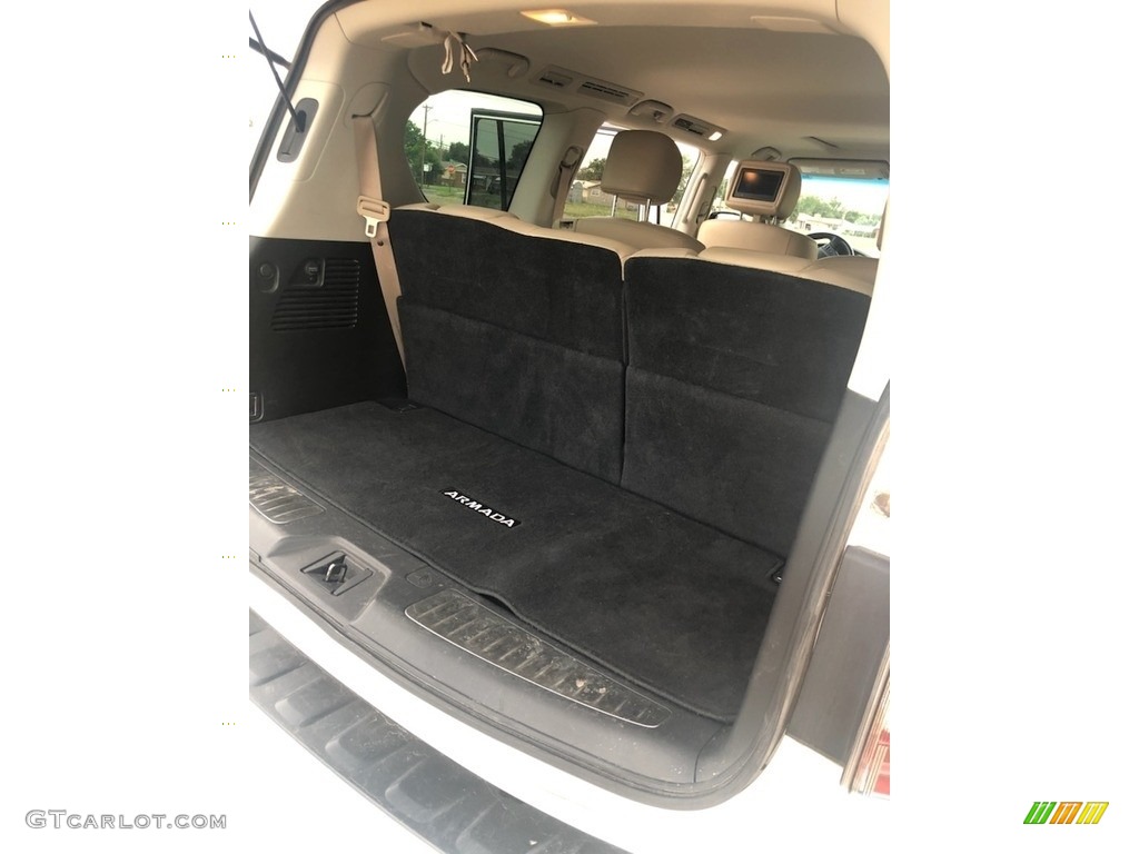 2017 Armada Platinum 4x4 - Pearl White / Tan photo #6