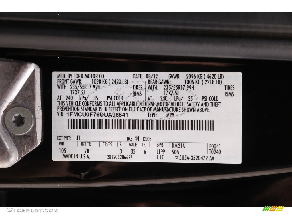 2013 Escape S - Kodiak Brown Metallic / Charcoal Black photo #18