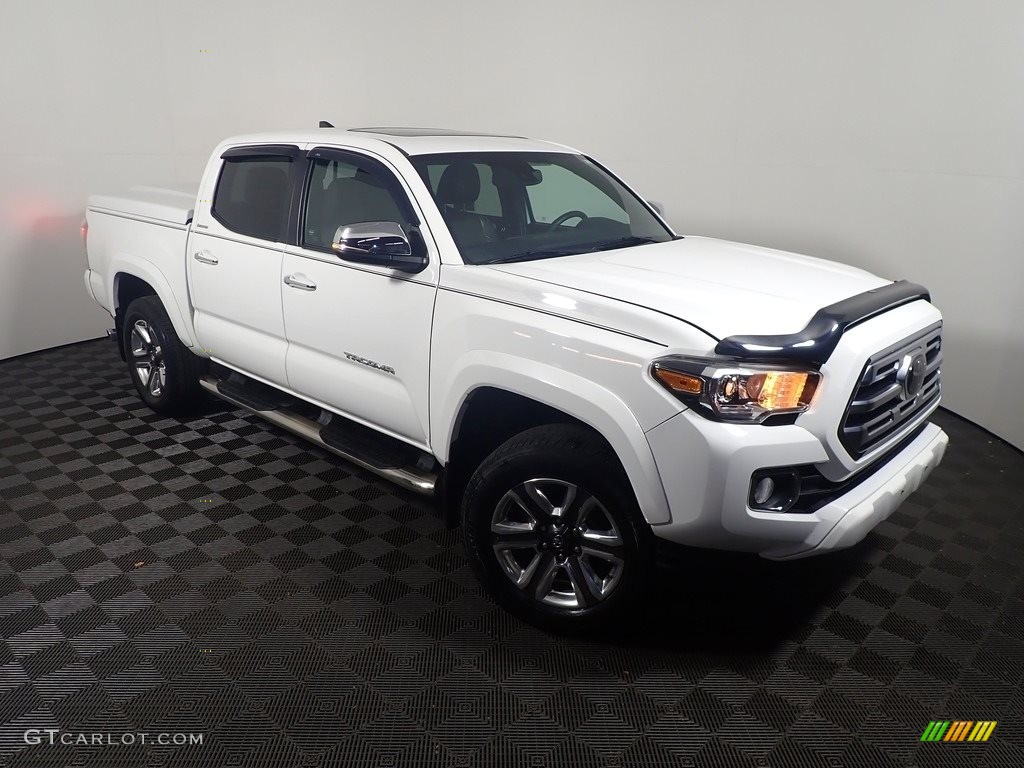 Super White 2018 Toyota Tacoma Limited Double Cab 4x4 Exterior Photo #142931680