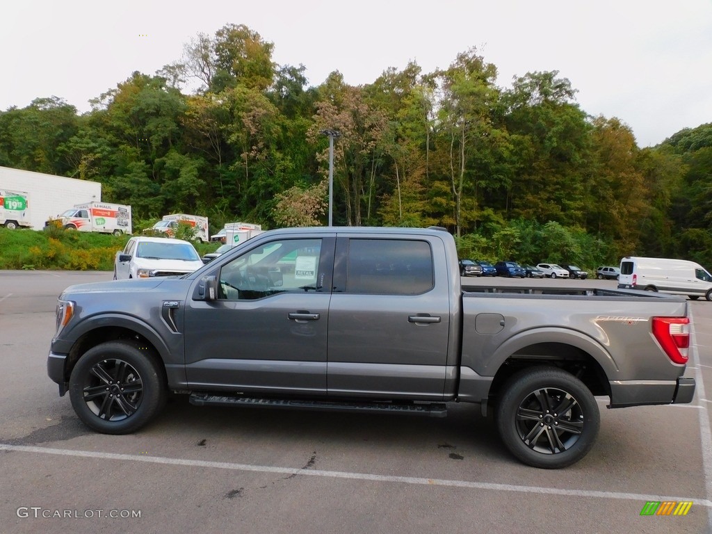 Carbonized Gray 2021 Ford F150 Lariat SuperCrew 4x4 Exterior Photo #142932177