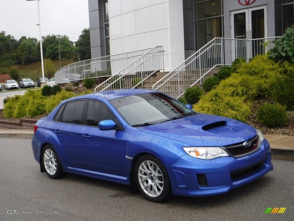 2014 Impreza WRX 4 Door - Plasma Blue Pearl / Carbon Black photo #1