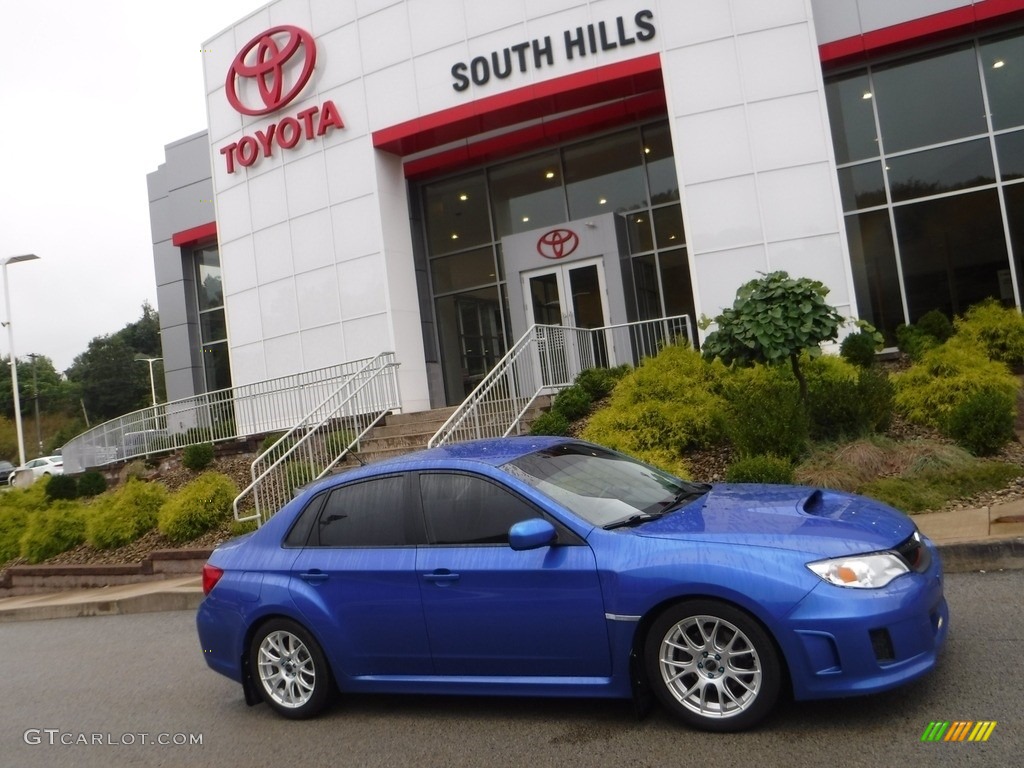 2014 Impreza WRX 4 Door - Plasma Blue Pearl / Carbon Black photo #2