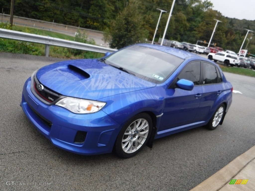 2014 Impreza WRX 4 Door - Plasma Blue Pearl / Carbon Black photo #13