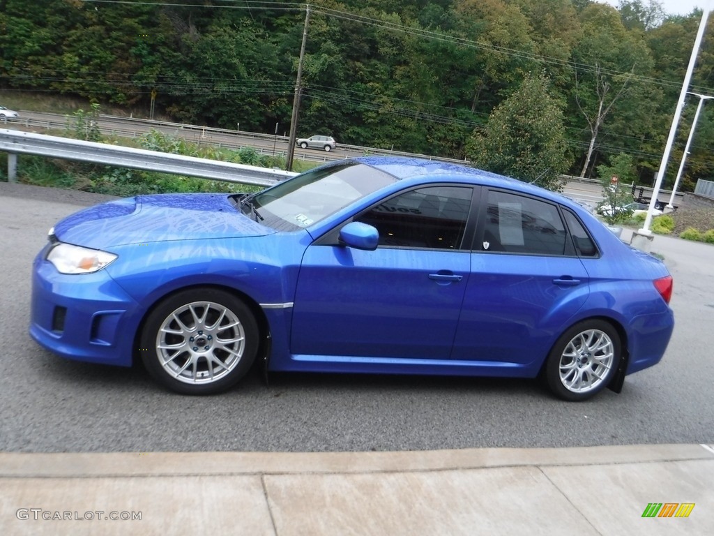 2014 Impreza WRX 4 Door - Plasma Blue Pearl / Carbon Black photo #14