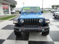 2021 Hydro Blue Pearl Jeep Gladiator Rubicon 4x4  photo #2