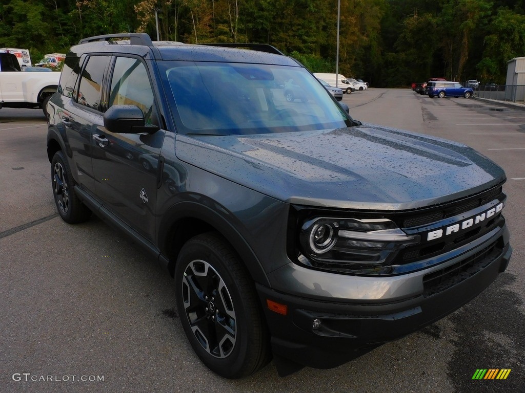 Carbonized Gray Metallic 2021 Ford Bronco Sport Outer Banks 4x4 Exterior Photo #142933251