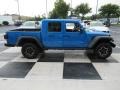 2021 Hydro Blue Pearl Jeep Gladiator Rubicon 4x4  photo #3