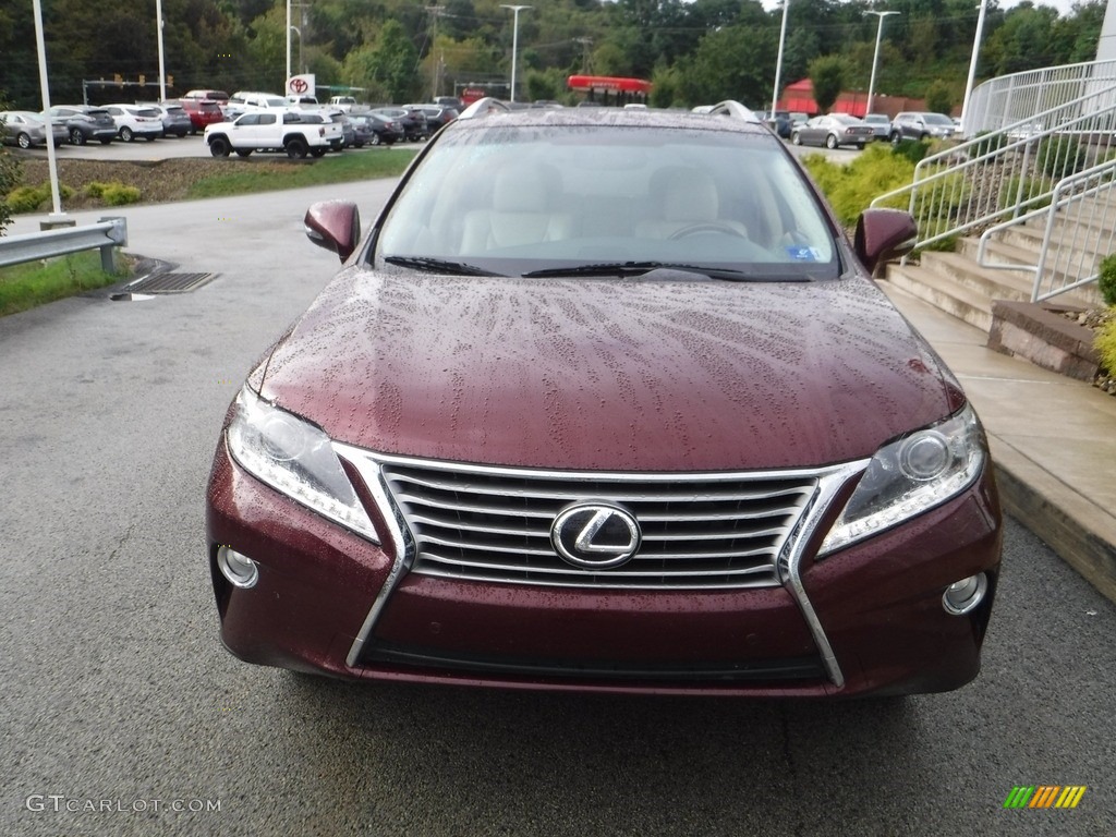 2013 RX 350 AWD - Claret Red Mica / Parchment/Espresso Birds Eye Maple photo #12