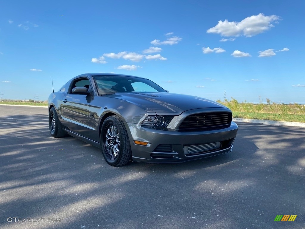2014 Mustang GT Coupe - Sterling Gray / Medium Stone photo #16