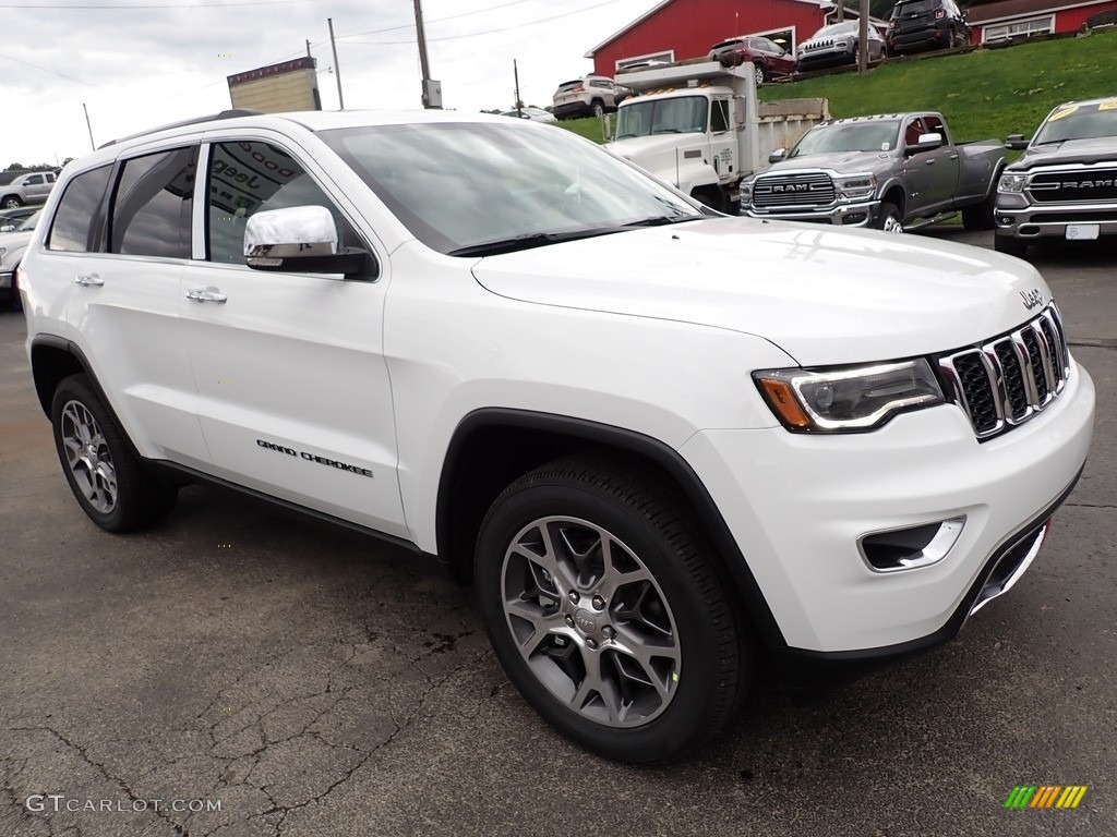 Bright White 2021 Jeep Grand Cherokee Limited 4x4 Exterior Photo #142934037