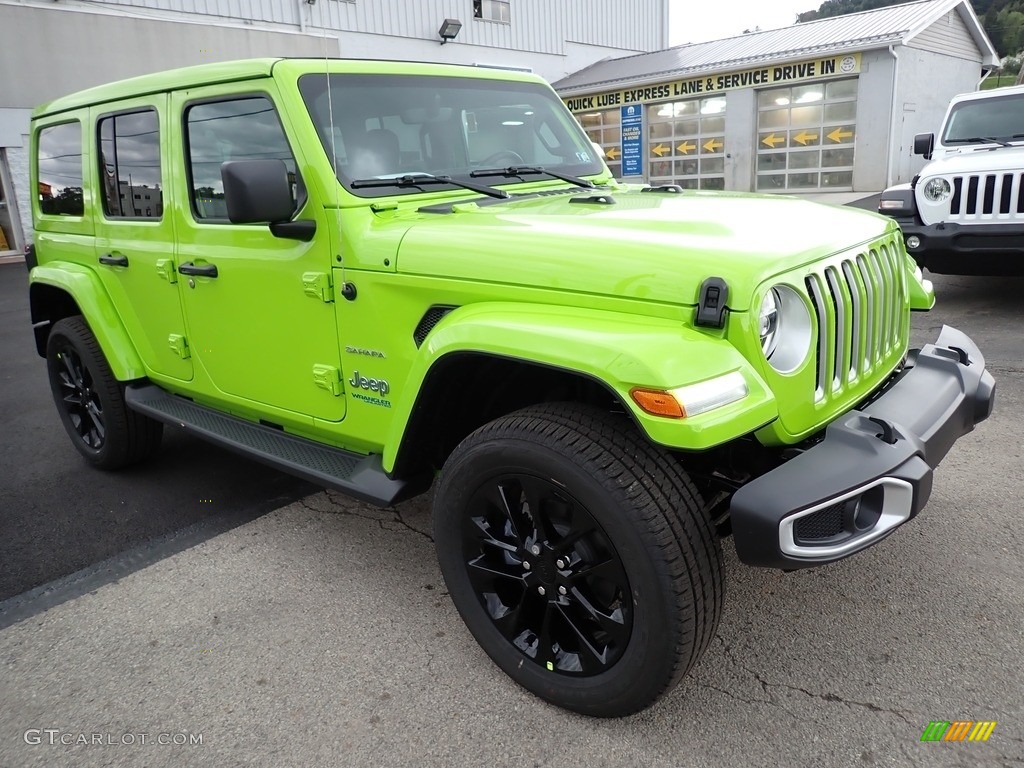 Limited Edition Gecko 2021 Jeep Wrangler Unlimited Sahara 4xe Hybrid Exterior Photo #142934511