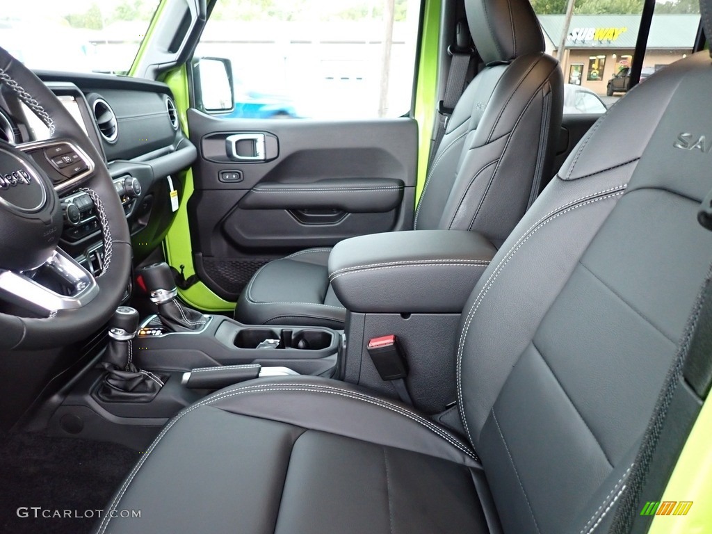 Black Interior 2021 Jeep Wrangler Unlimited Sahara 4xe Hybrid Photo #142934583