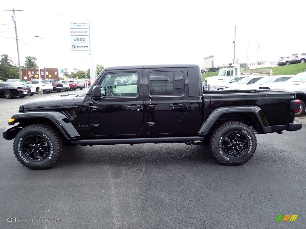 2021 Gladiator Willys 4x4 - Black / Black photo #2
