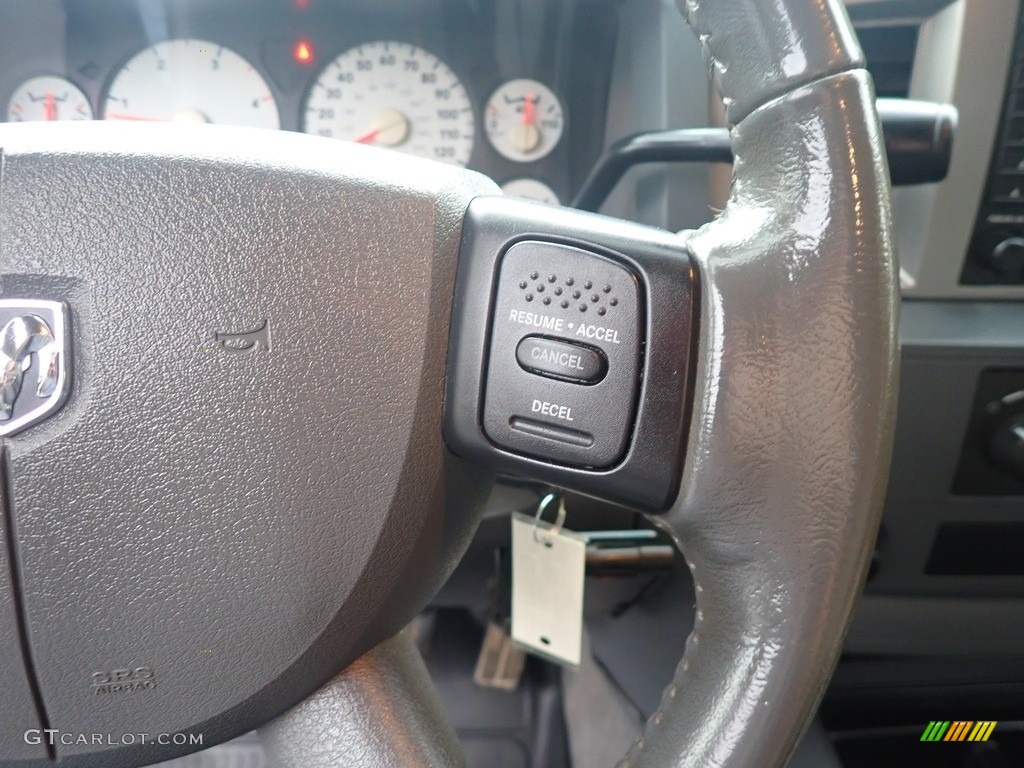 2006 Dodge Ram 3500 SLT Quad Cab 4x4 Medium Slate Gray Steering Wheel Photo #142937337