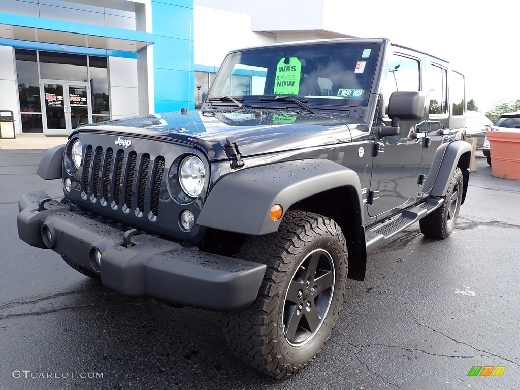 2018 Wrangler Unlimited Sport 4x4 - Rhino / Black photo #2