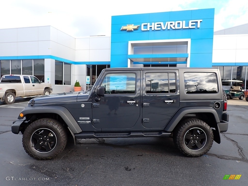 2018 Wrangler Unlimited Sport 4x4 - Rhino / Black photo #3