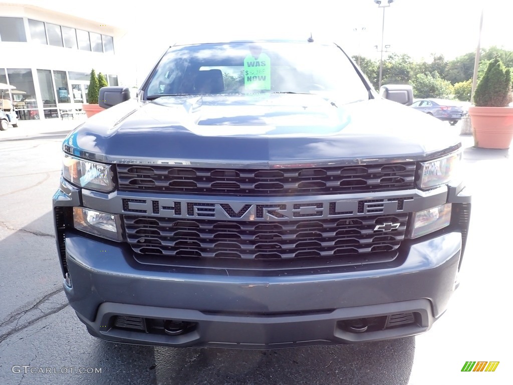 2020 Silverado 1500 Custom Crew Cab 4x4 - Shadow Gray Metallic / Jet Black photo #12