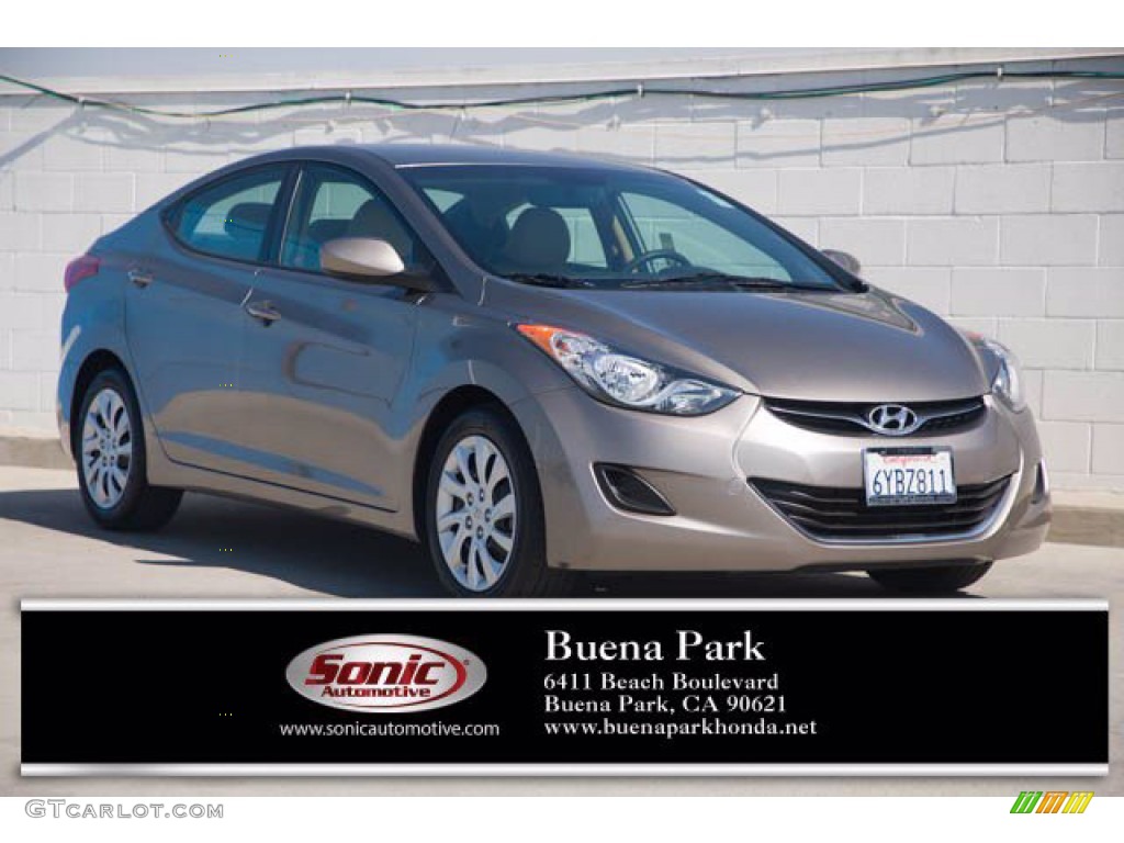 2013 Elantra GLS - Desert Bronze / Beige photo #1