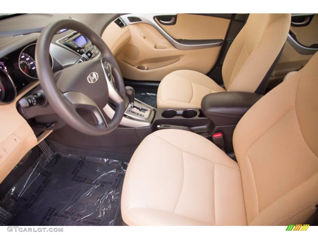 2013 Elantra GLS - Desert Bronze / Beige photo #3