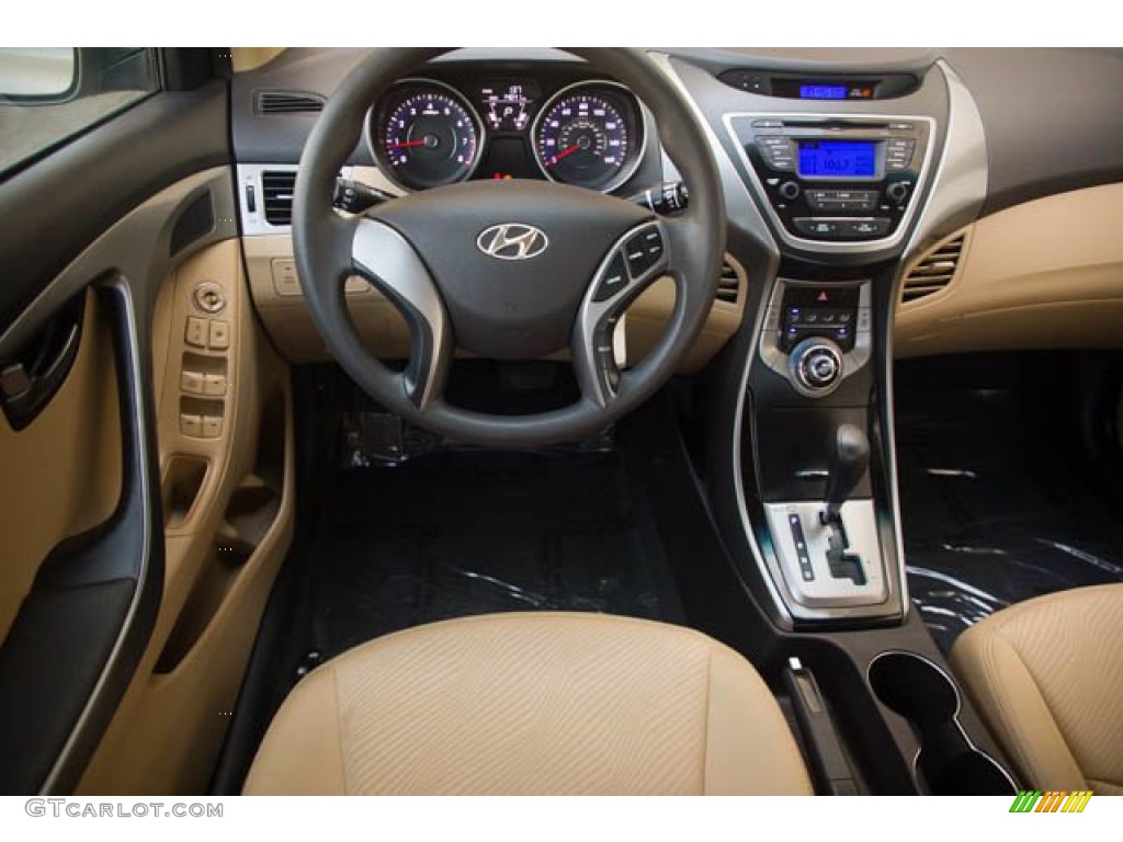 2013 Elantra GLS - Desert Bronze / Beige photo #5