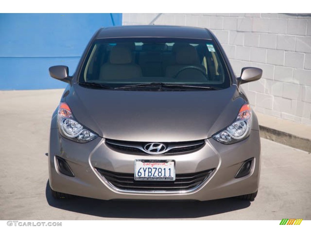 2013 Elantra GLS - Desert Bronze / Beige photo #7