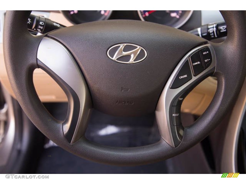 2013 Elantra GLS - Desert Bronze / Beige photo #15