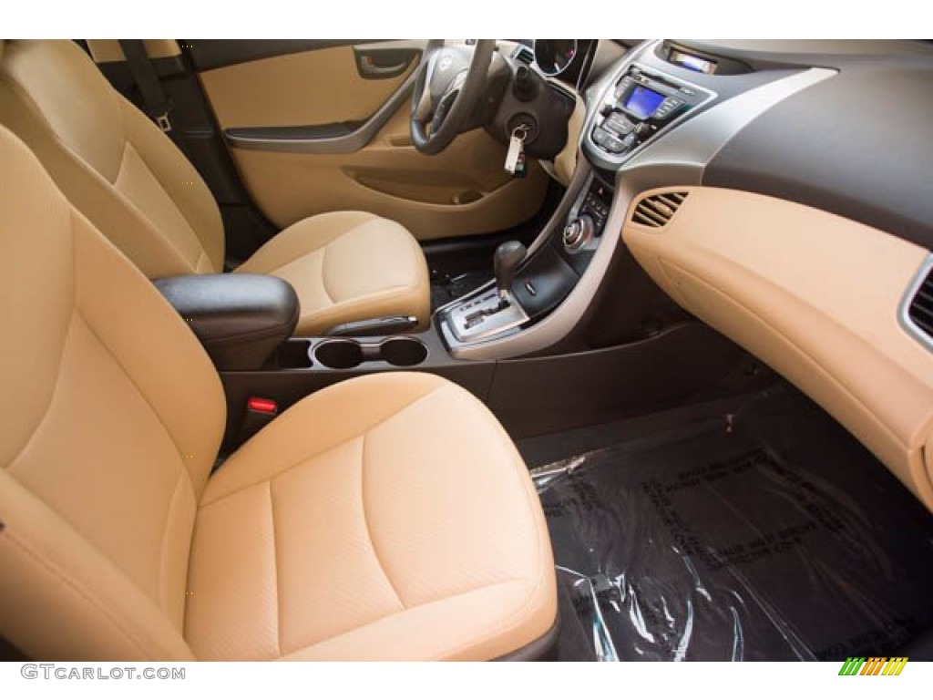 2013 Elantra GLS - Desert Bronze / Beige photo #21
