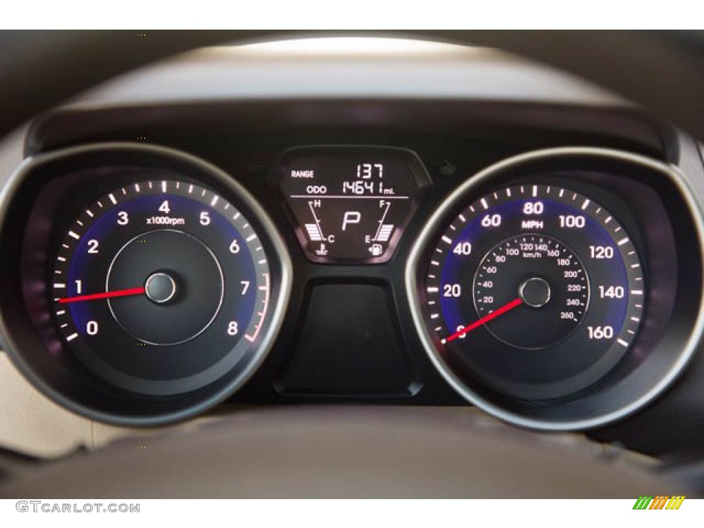 2013 Elantra GLS - Desert Bronze / Beige photo #24