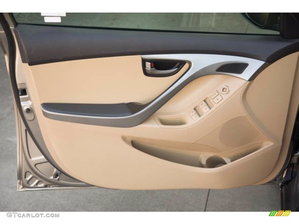 2013 Elantra GLS - Desert Bronze / Beige photo #25