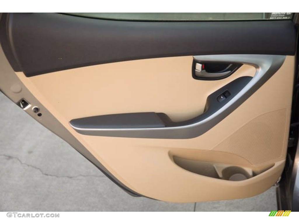 2013 Elantra GLS - Desert Bronze / Beige photo #27
