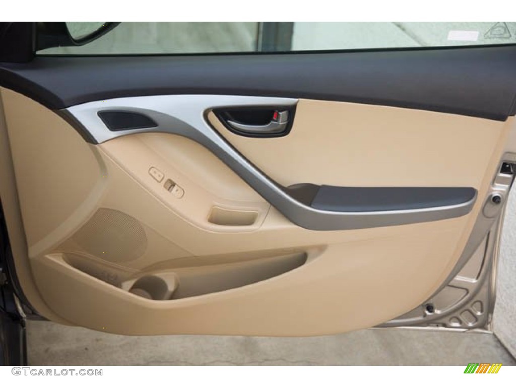2013 Elantra GLS - Desert Bronze / Beige photo #29
