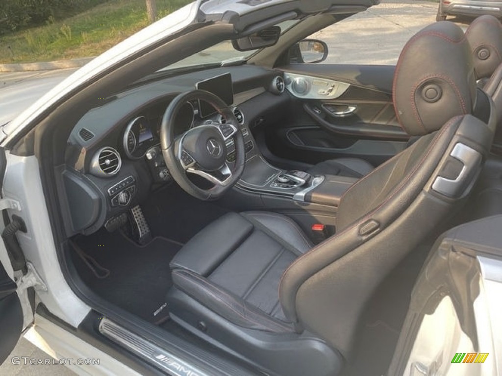 AMG Black Interior 2017 Mercedes-Benz C 43 AMG 4Matic Cabriolet Photo #142940985