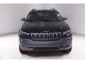 2019 Diamond Black Crystal Pearl Jeep Cherokee Trailhawk 4x4  photo #2