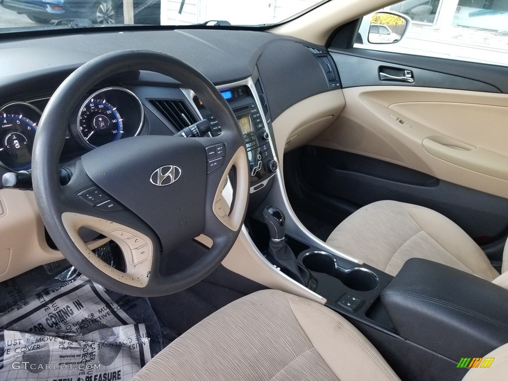 2013 Sonata GLS - Iridescent Silver Blue Pearl / Camel photo #15