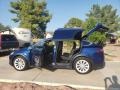 2021 Deep Blue Metallic Tesla Model X Long Range  photo #2
