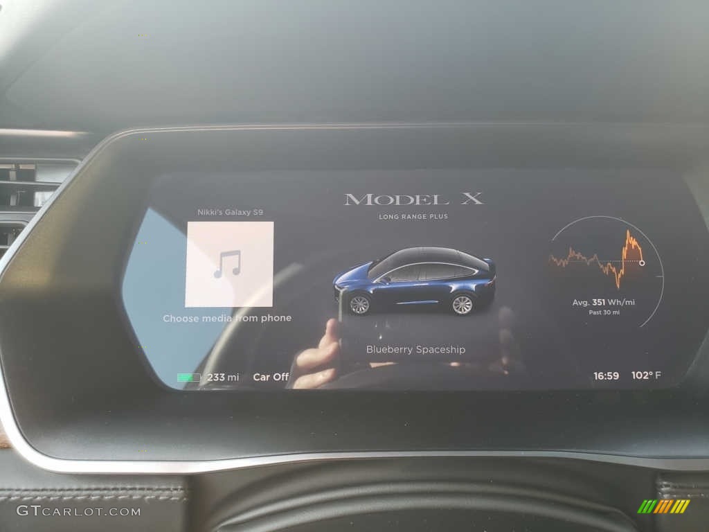 2021 Tesla Model X Long Range Gauges Photos