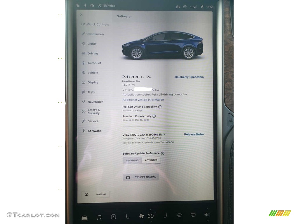 2021 Tesla Model X Long Range Controls Photos