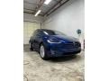 Deep Blue Metallic 2021 Tesla Model X Long Range Exterior