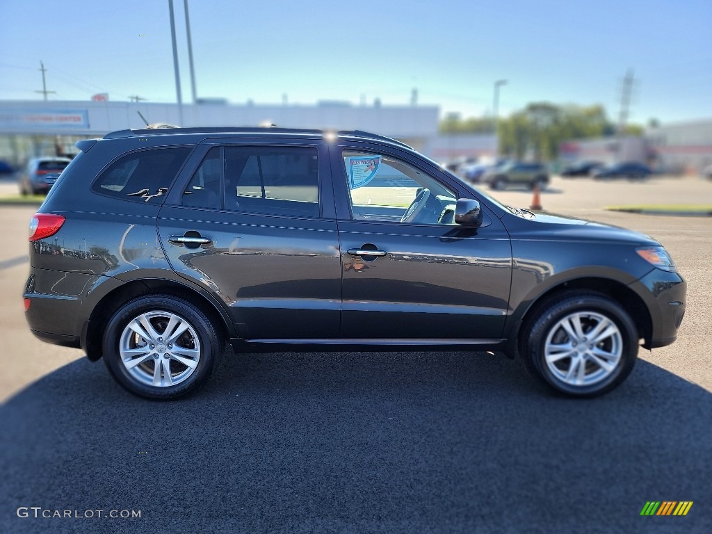 2012 Santa Fe Limited - Black Forest Green / Beige photo #18