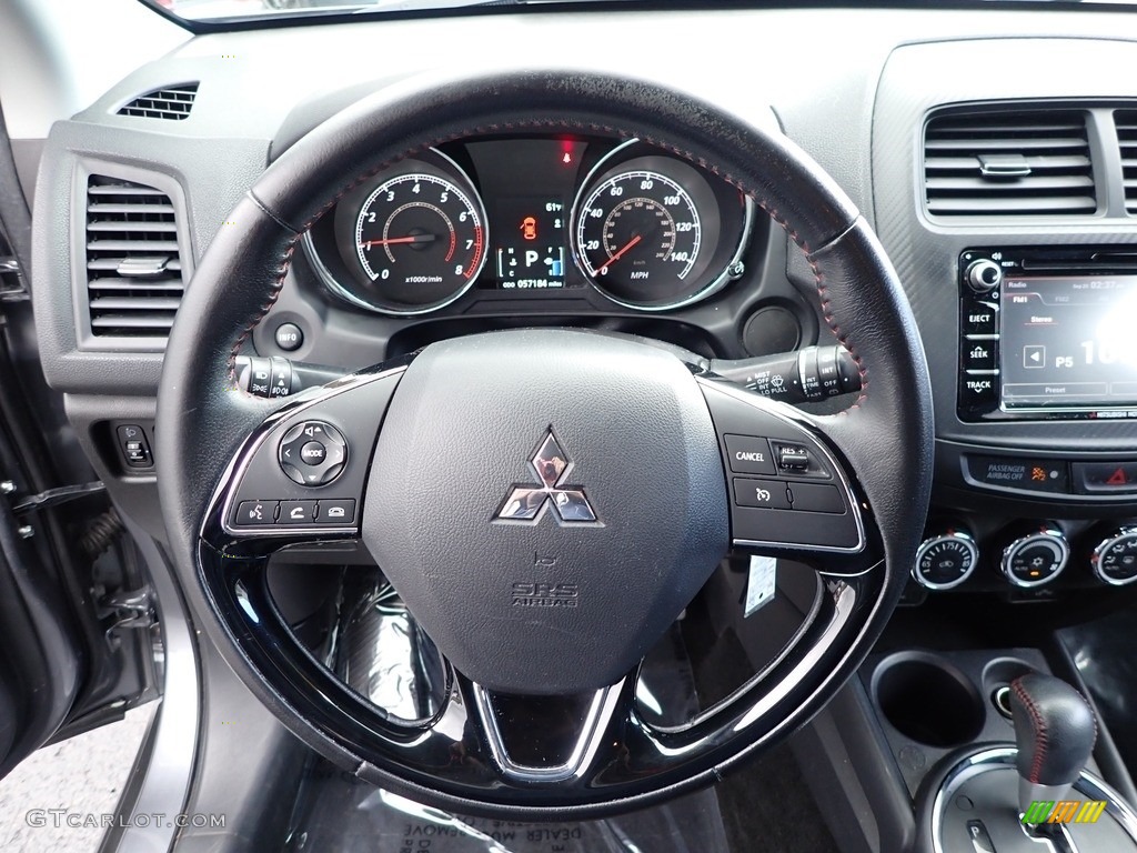 2017 Mitsubishi Outlander Sport LE AWC Black Steering Wheel Photo #142946919