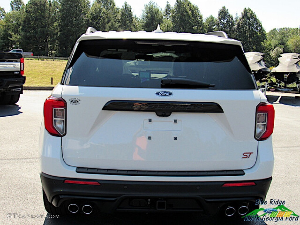 2021 Explorer ST 4WD - Star White Metallic Tri-Coat / Ebony photo #4