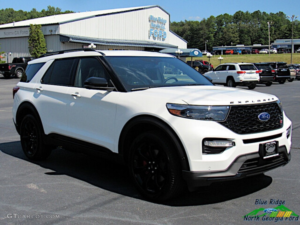 2021 Explorer ST 4WD - Star White Metallic Tri-Coat / Ebony photo #7