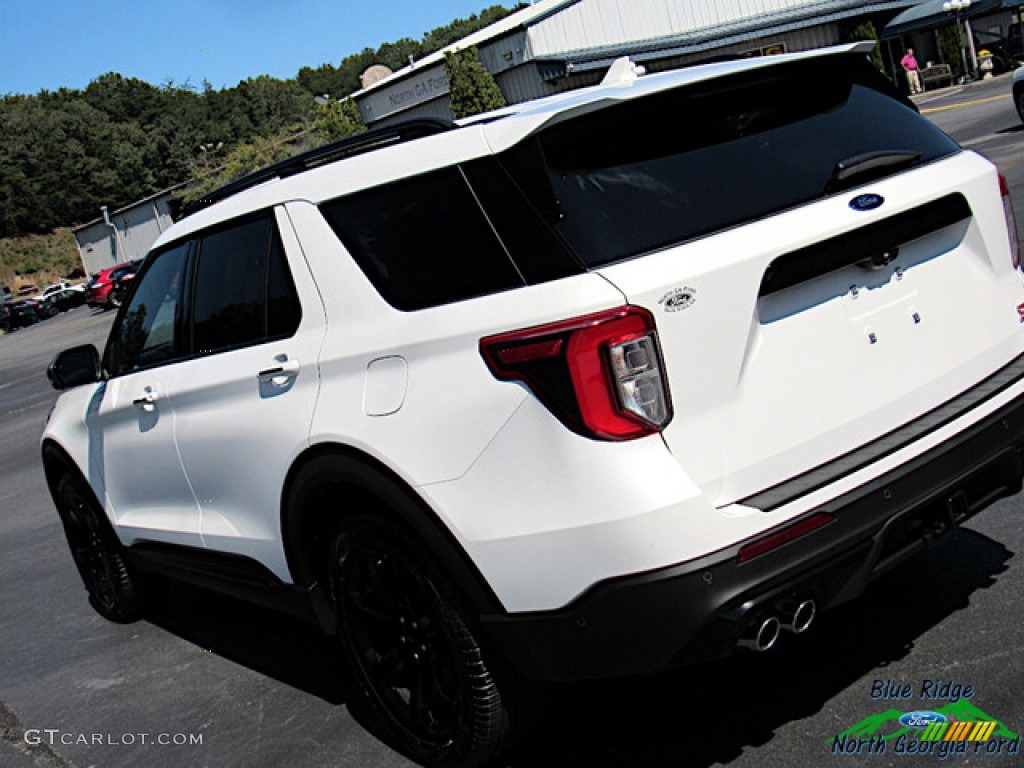 2021 Explorer ST 4WD - Star White Metallic Tri-Coat / Ebony photo #29