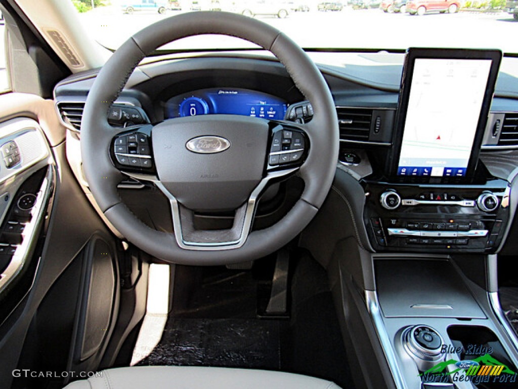 2021 Explorer Platinum 4WD - Star White Metallic Tri-Coat / Sandstone photo #17