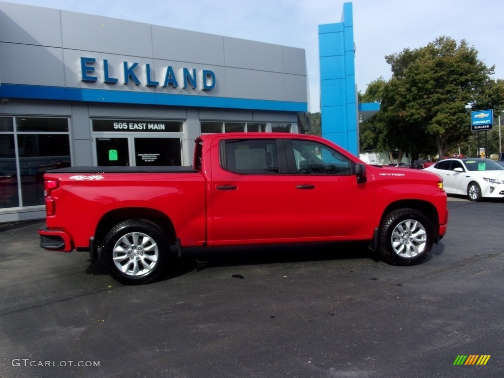 2020 Silverado 1500 Custom Crew Cab 4x4 - Red Hot / Jet Black photo #2