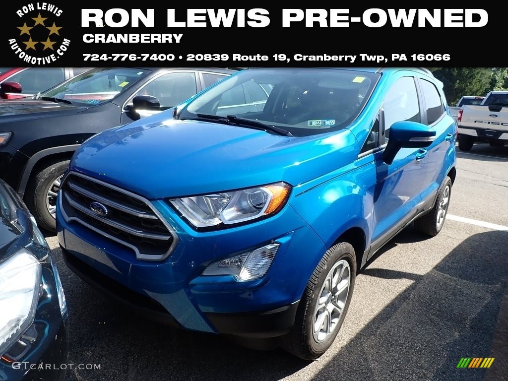 2019 EcoSport SE 4WD - Lightning Blue Metallic / Ebony Black photo #1