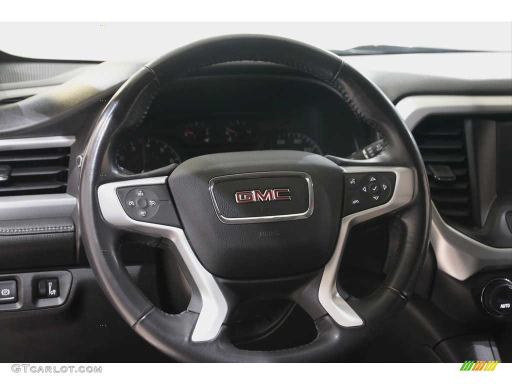 2018 GMC Acadia SLE AWD Jet Black Steering Wheel Photo #142952314