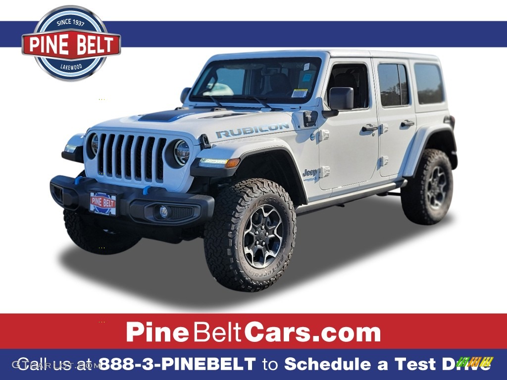 2021 Wrangler Unlimited Rubicon 4xe Hybrid - Bright White / Black photo #1